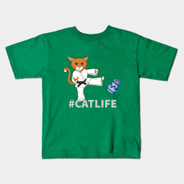 #Catlife Kids T-Shirt by obeymydog